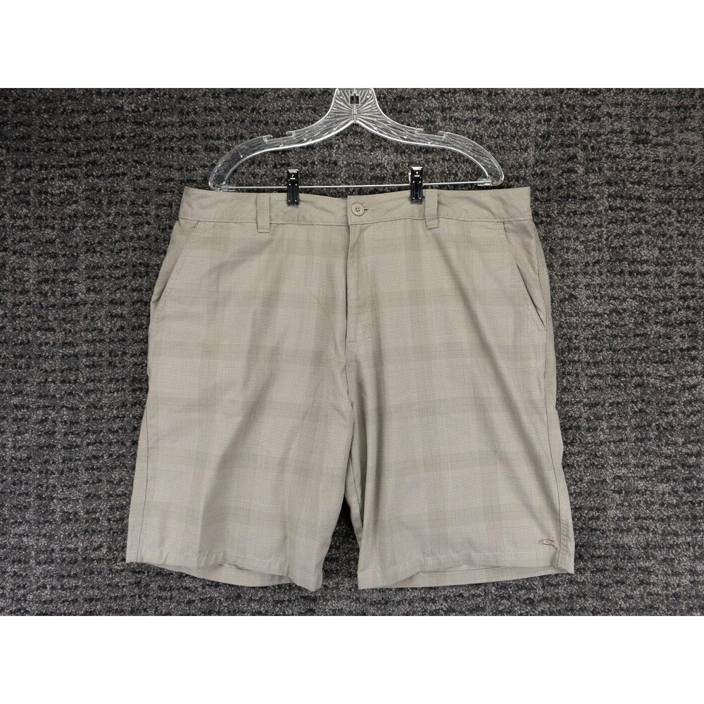 O'neill Chino Shorts Mens 38 Beige Geometric Pattern Casual Skateboard Walking